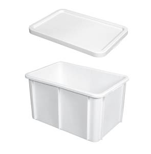 Bac de stockage renforcé 600 x 400 mm en plastique alimentaire rectangulaire 55 litres

Empilable avec et sans couvercle. Renforts verticaux pour reprendre la charge et empêcher toute déformation du bac
Design ne présentant aucune zone de rétention, lavable en machine
Chaque bac alimentaire de stockage renforcé GILAC est garanti apte au contact alimentaire, sans bisphenol A.

Bac à eau équipé d'un flotteur réglable et d'une sortie coudée 22 mm

Le flotteur et la sortie ne sont pas fixés sur le bac, cela vous permet de le placer selon vos besoins

Livré avec couvercle

Raccordé sur l'alimentation, il permet de réduire la pression d'eau et d'alimenter les abreuvoirs automatiques

Fabiqué en PEHD contact alimentaire 

Longueur : 60 cm - Largeur : 40 cm - Hauteur : 32 cm
Poids : 3,06 kg