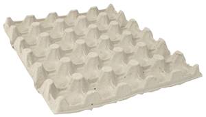 Pack de 160 Inserts 30 oeufs de poule
Fabrication en cellulose 100 % recyclée
Plaque de 30 oeufs 
Calibre des oeufs : de 63 à 73 g
Dimensions : 29,5 x 25 x 3,4 cm
Colis de 160 Inserts		
Couleur : Gris