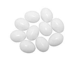 Oeufs de poule en plastique (petit) - Sachet de 10