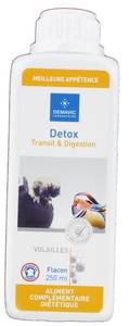 Detox Transit et digestion 250 ml

A base essentiellement d’extraits végétaux et riche en ferments solubles, 
Confort Digestif Volailles permet à votre basse-cour, en complément d’un nettoyage rigoureux des cages et des poulaillers, de protéger son système digestif contre les attaques des coccidies.
Confort Digestif Volailles améliore le transit et assure une bonne digestibilité des nutriments.
L’action de Confort Digestif Volailles est surtout due à l’effet bénéfique de certains extraits de plante :
Ail : Plante traditionnellement utilisée en prévention des problèmes gastro-intestinaux
Fénugrec : Plante traditionnellement utilisée pour stimuler l’appétit et améliorer la digestion
Confort Digestif Volailles est un aliment complémentaire diététique liquide, qui se donne dans l’eau de boisson pendant 6 jours consécutifs lors des périodes de stress (phases critiques de la croissance)

A renouveler tous les mois

Mode d'emploi : Diluer 1 ml de Confort Digestif Volailles dans 1 litre d'eau soit 1 bouchon pour 10 litres pendant 6 jours consécutifs

Confort Digestif Volailles : Flacon de 250 ml


