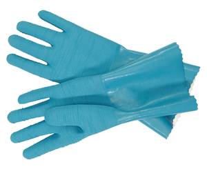 Gants de jardin étanches T.7

Quand vous travaillez avec de l'eau, p.ex. en nettoyant des étangs ou des pompes, ou en rinçant des conteneurs à compost, ces gants étanches sont une aide pratique. 
Ils garantissent des mains propres même lors de travaux sales et avec de l'eau, grâce au revêtement étanche, robuste et antidérapant. 

La structure de la surface offre une prise optimale. Rien de glisse, tout est bien en main. Et vos mains restent sèches grâce au matériau étanche à l'eau.
La doublure en coton offre un confort supplémentaire.