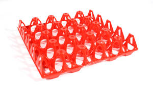 ALVEOLE ET CAISSE PLASTIQUE - alveole plastique 20 oeufs xl rouge