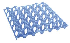 ALVEOLE ET CAISSE PLASTIQUE - alveole plastique 30 oeufs bleue